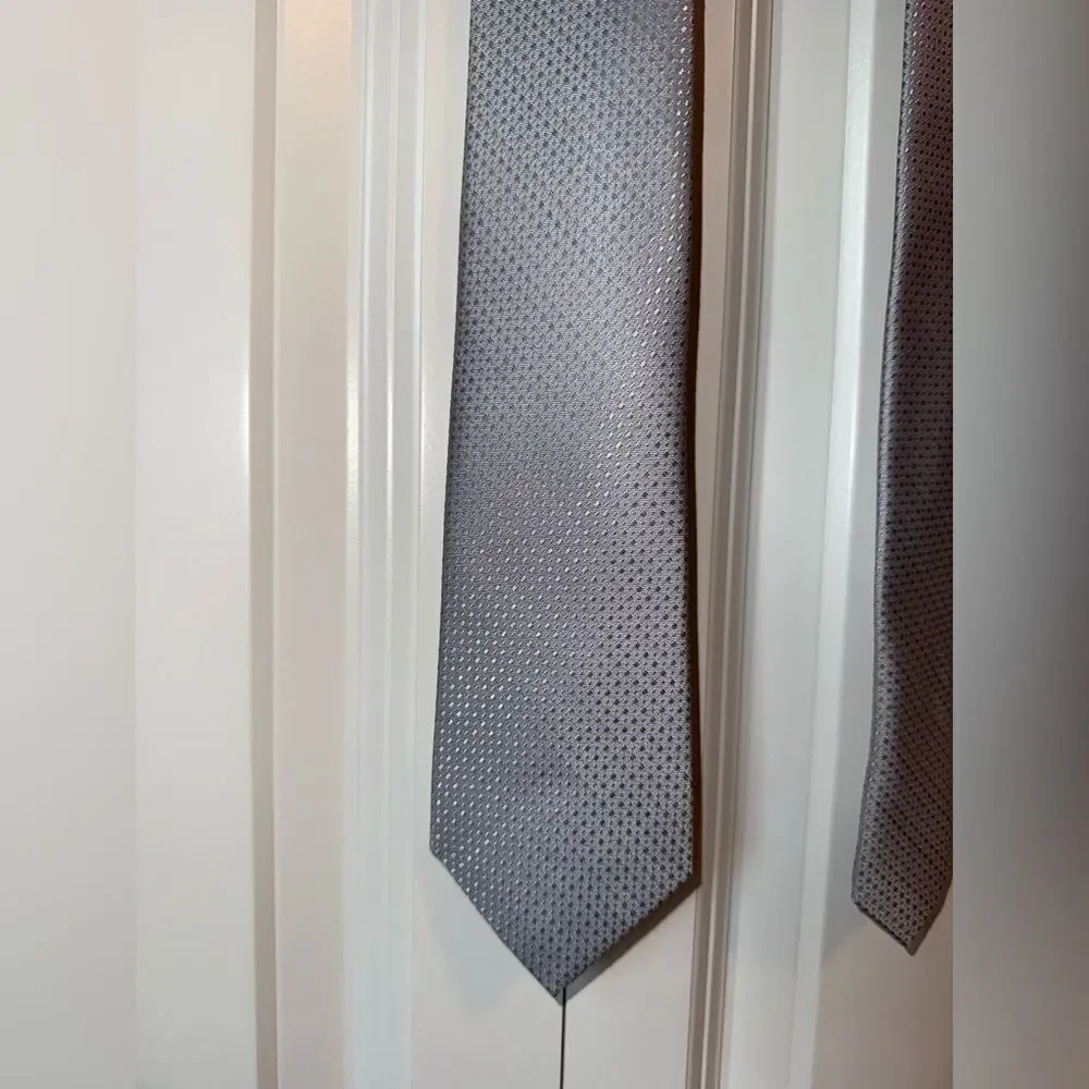 Calibrate Anser Solid Silk Tie in Charcoal